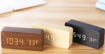 Embrace Nature: Introducing the KEINI™ Timber Timekeeper – Your Sleek Wooden Digital Alarm Clock